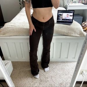 Juicy Couture Brown Flare Leg Corduroy Jeans